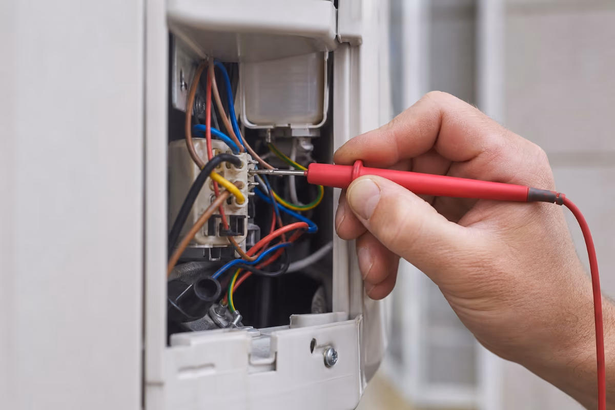 Serviser bele tehnike natančno meri električne kroge z multimetrom, da bi odkril skrite okvare in vplival na ceno popravila.