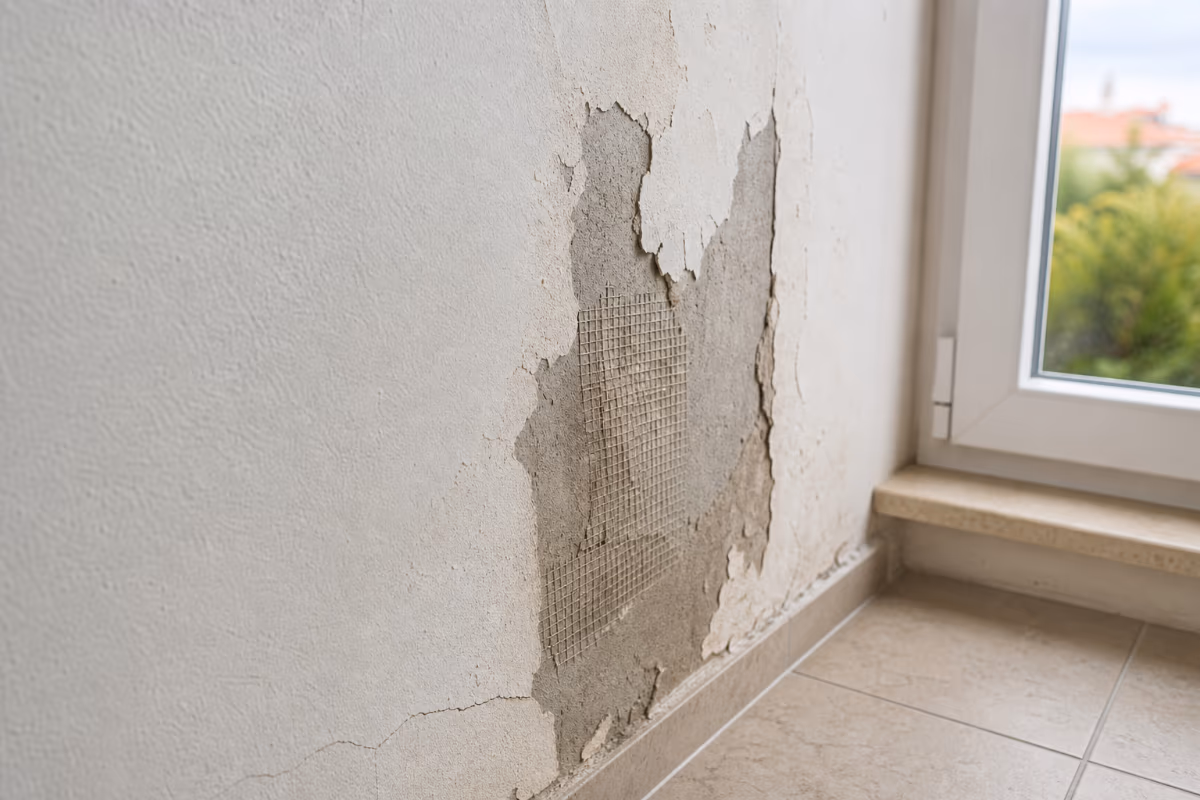 Kupac i majstor pregledavaju ugovor i planove na gradilištu — detalj izvedbe