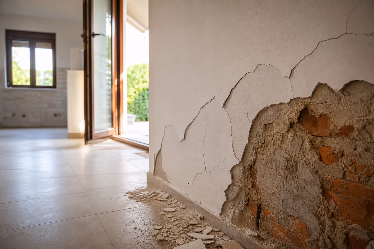 Majstor i naručilac pregledavaju dokumentaciju i planove na gradilištu — materijali i alat